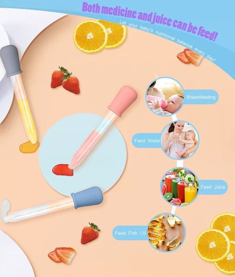 Baby Feeding Dropper, Silicone Soft Head Pipette Liquid Food Dropper, Kids Medicine Dropper, Children Food Dropper, Needle Feeder Squeezer Baby Feeding Dropper, Silicone Soft Head Pipette Liquid Food Dropper, Kids Medicine Dropper, Children Food Dropper, Needle Feeder Squeezer